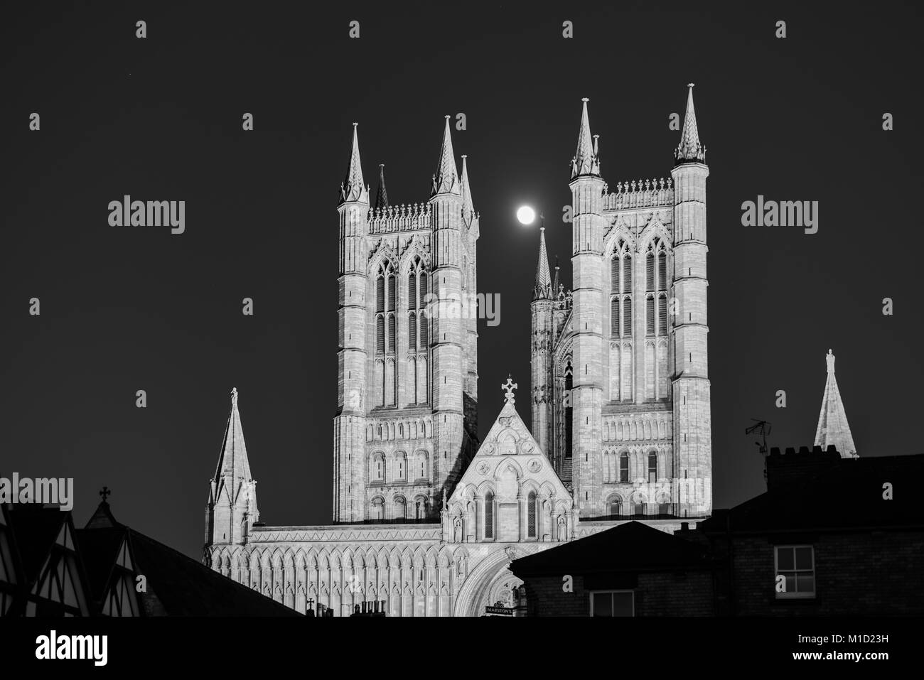Cattedrale di Lincoln Lincolnshire, Regno Unito. Foto Stock