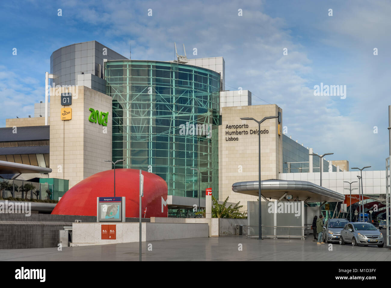 Aeroporto internazionale di Lisbona, Portogallo, Internationaler Flughafen, Lisbona Foto Stock