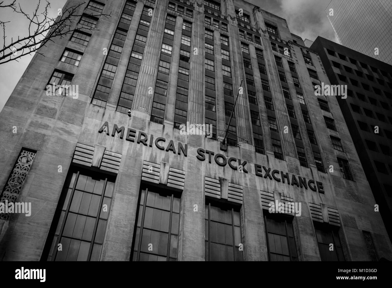 American Stock Exchange di New York City Foto Stock