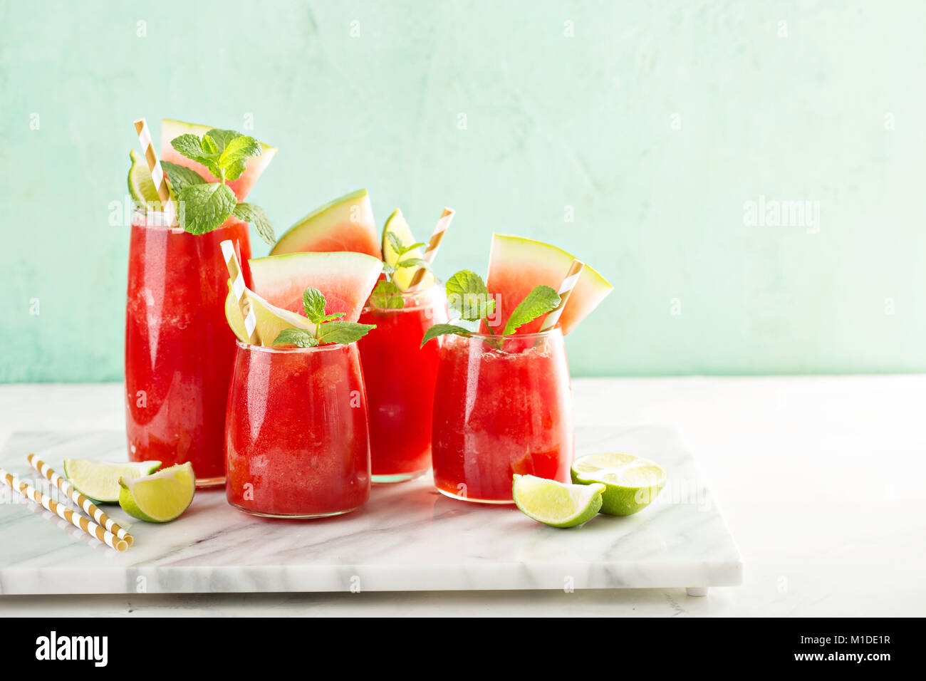 Anguria bevanda estiva Foto Stock