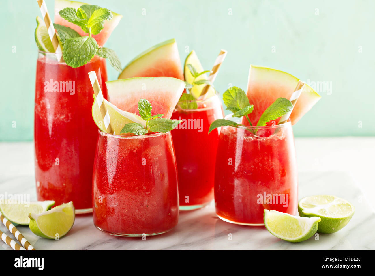 Anguria bevanda estiva Foto Stock