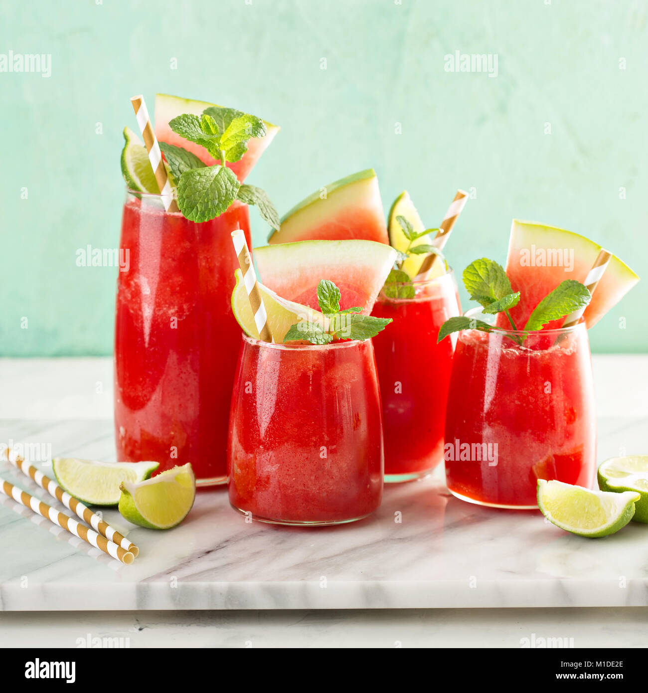 Anguria bevanda estiva Foto Stock