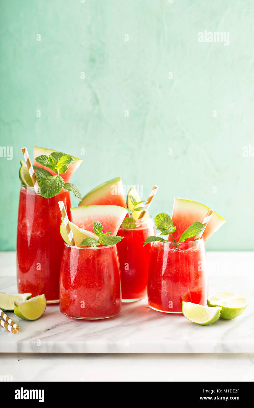 Anguria bevanda estiva Foto Stock