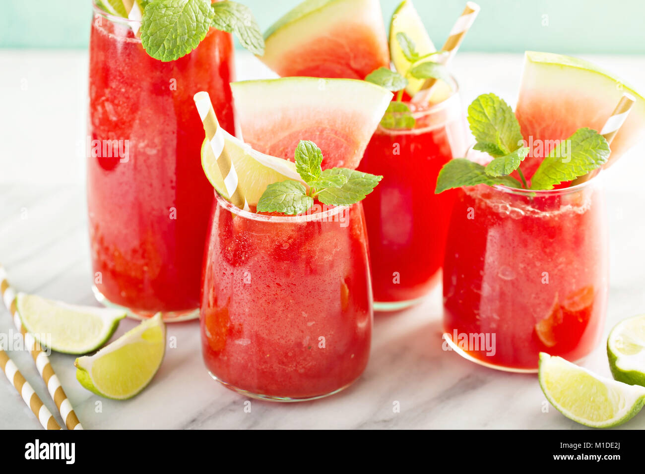 Anguria bevanda estiva Foto Stock