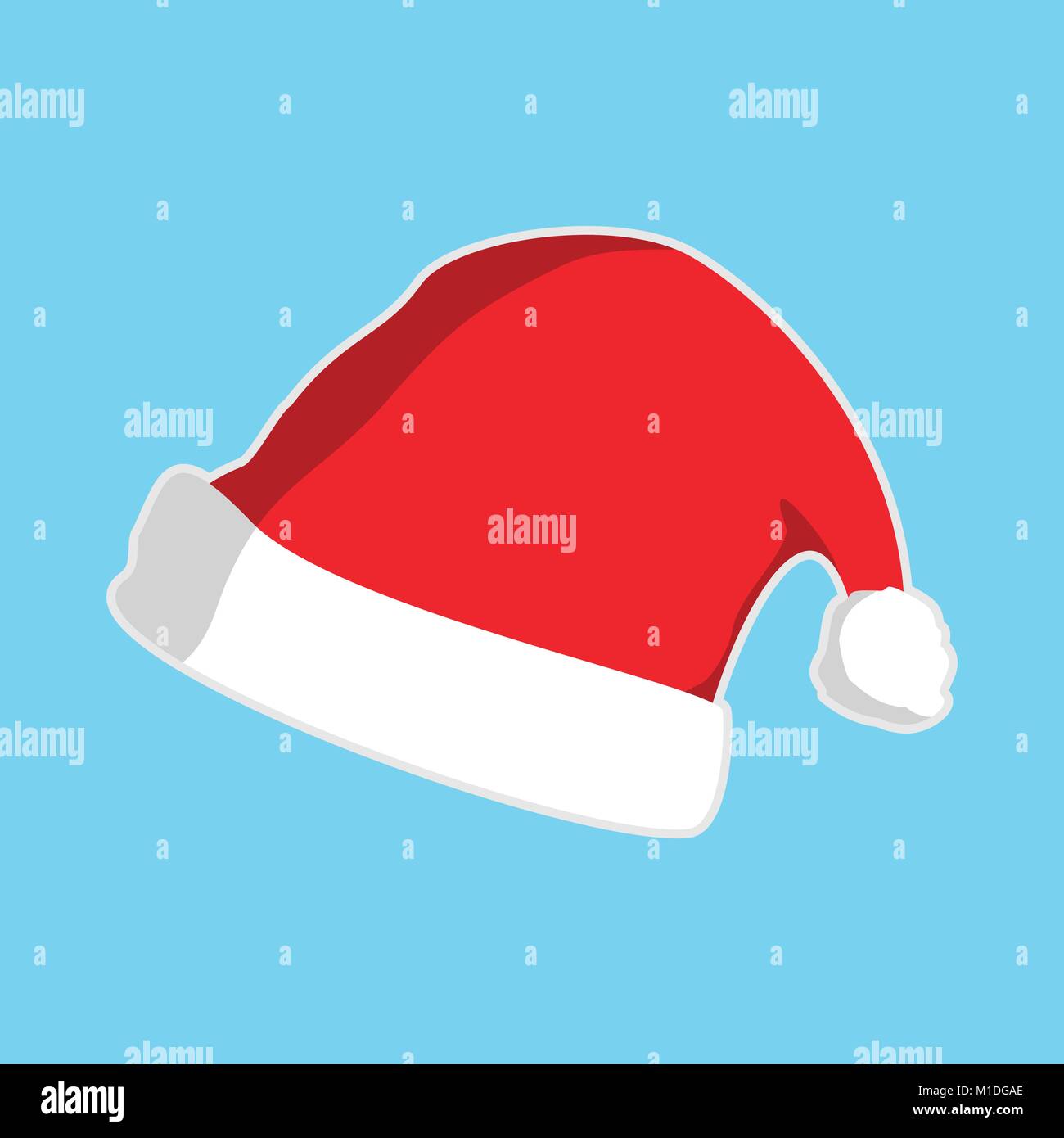 Cappello di Natale vettore grafico illustrazione simbolo segno di Design Illustrazione Vettoriale