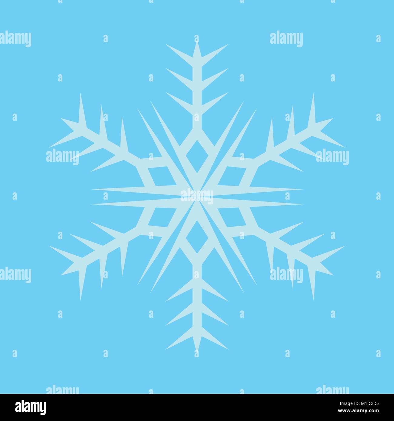 Il simbolo del fiocco di neve forte vettore grafico illustrazione simbolo segno di Design Illustrazione Vettoriale