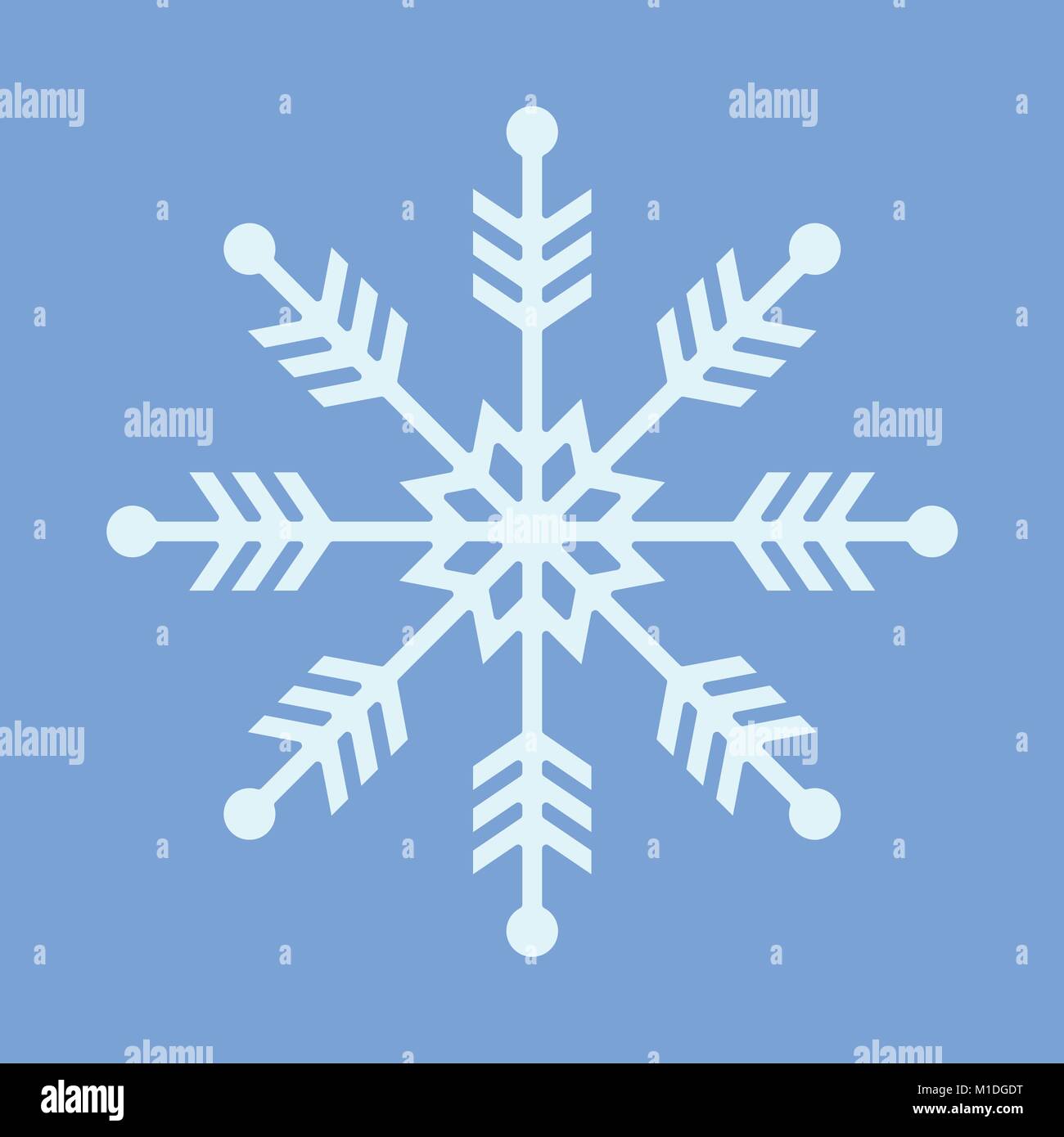 Il simbolo del fiocco di neve sottili vettore grafico illustrazione simbolo segno di Design Illustrazione Vettoriale