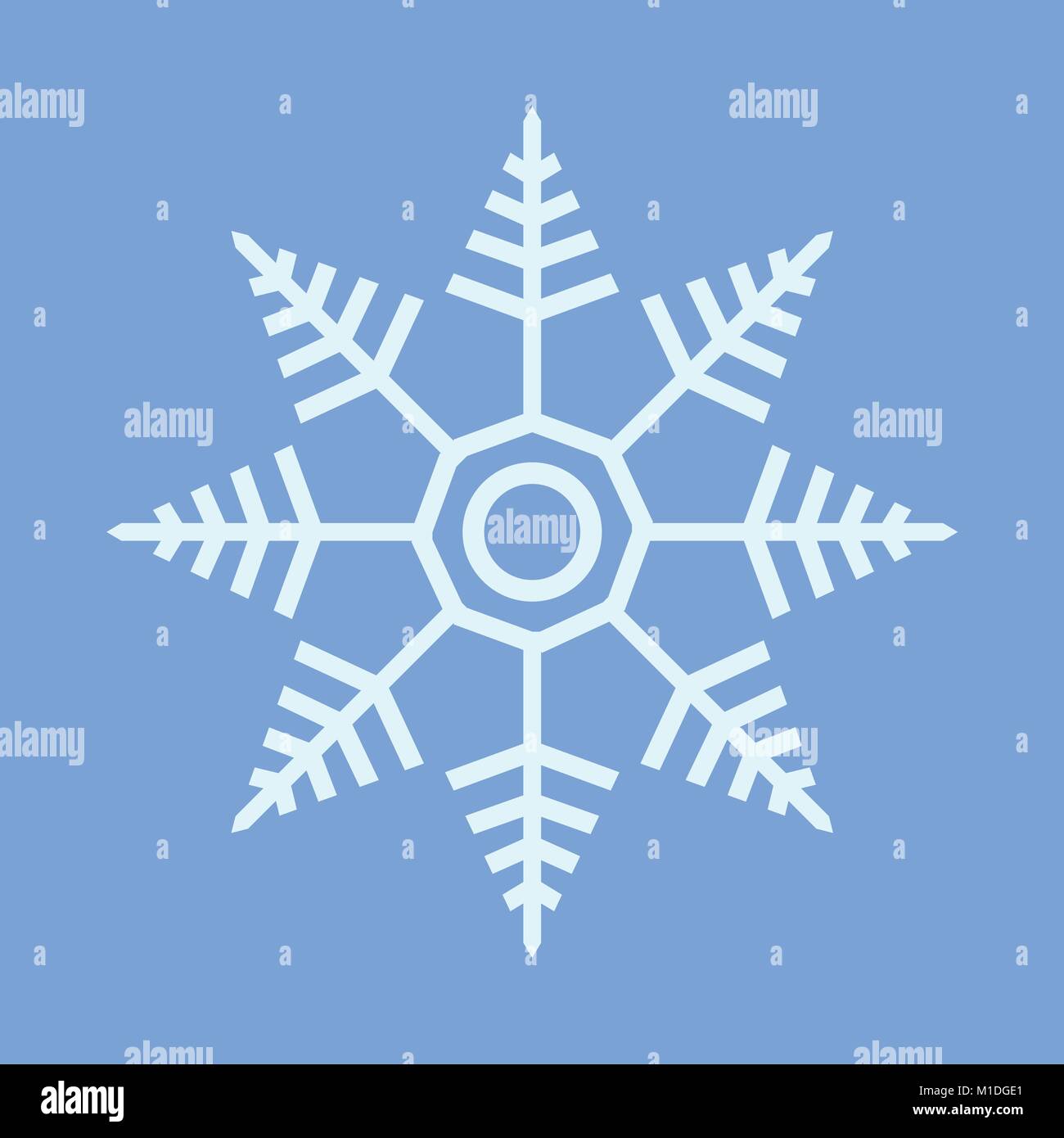 Il simbolo del fiocco di neve stella vettore grafico illustrazione simbolo segno di Design Illustrazione Vettoriale