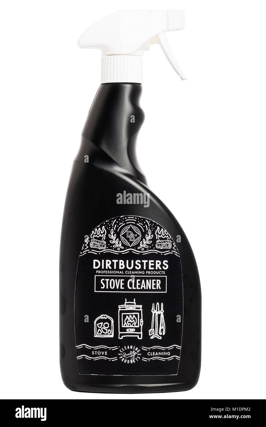 Stufa Dirtbusters cleaner su sfondo bianco Foto Stock