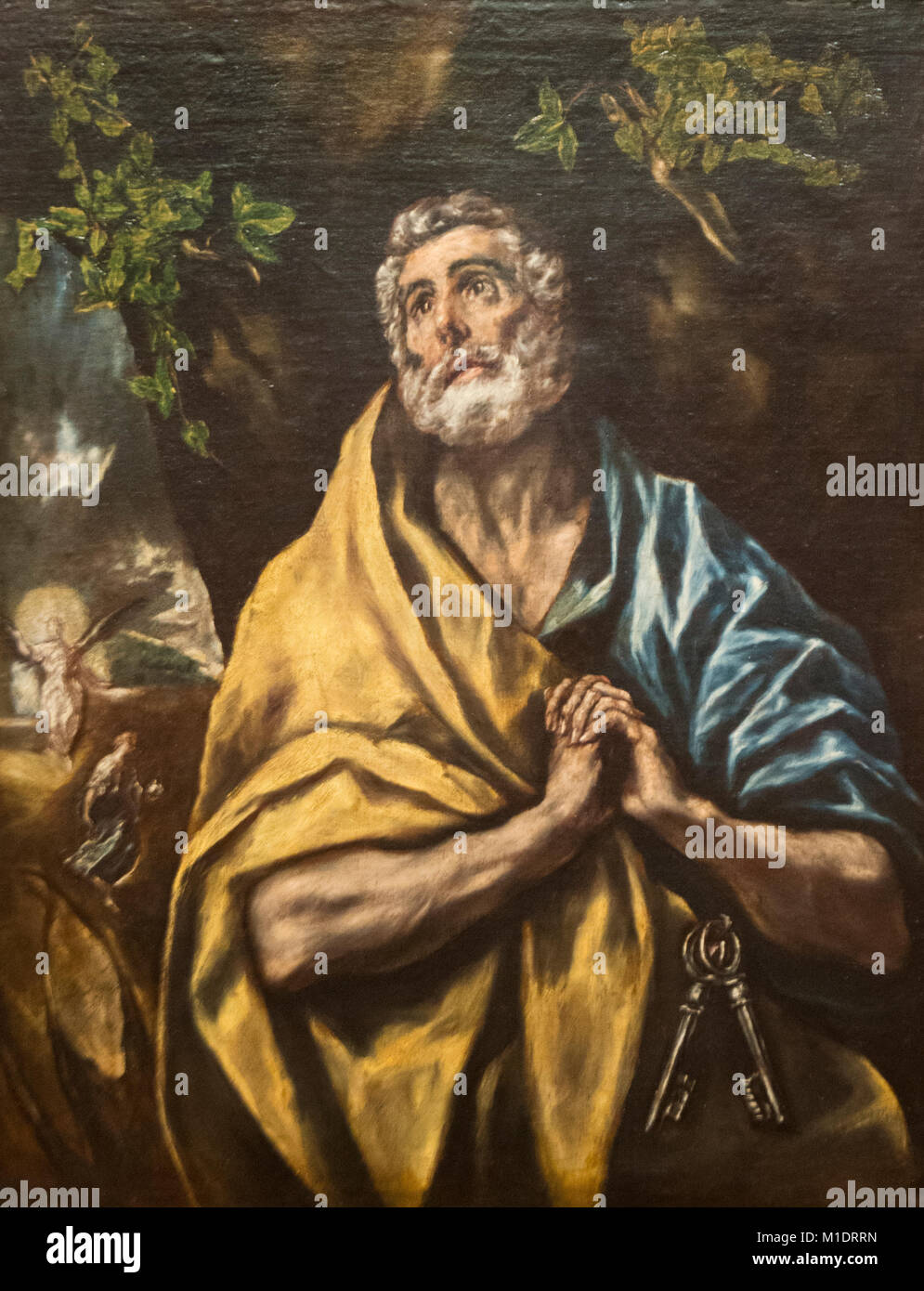 El Greco - San Pietro pentito (1590) Foto Stock