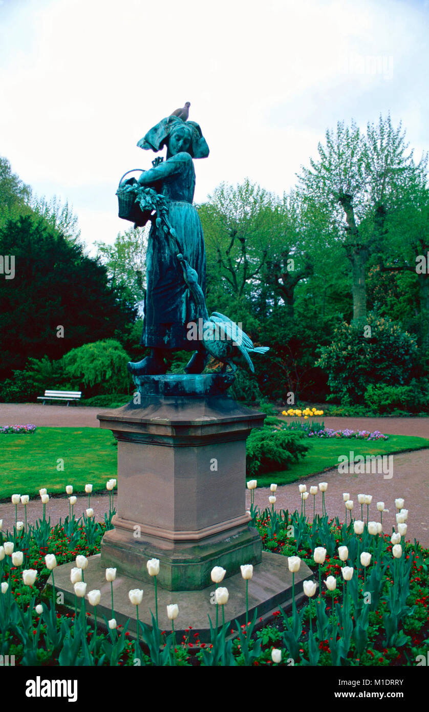 Ganseliesel da Albert Schultz,Parc de l'Orangerie,Strasburgo,Francia Foto Stock