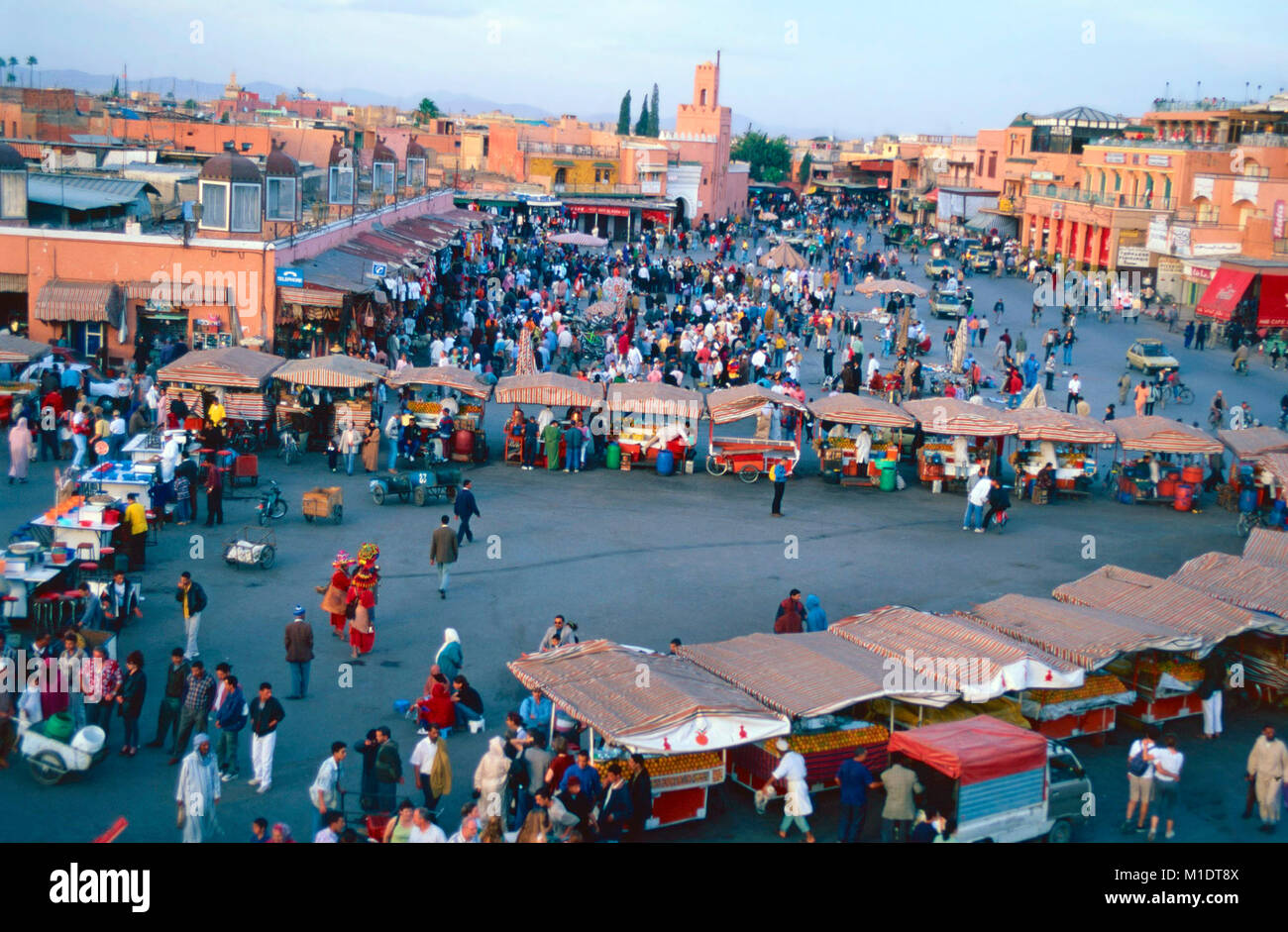 Jemma al-Fnaa,a Marrakech,Marocco Foto Stock