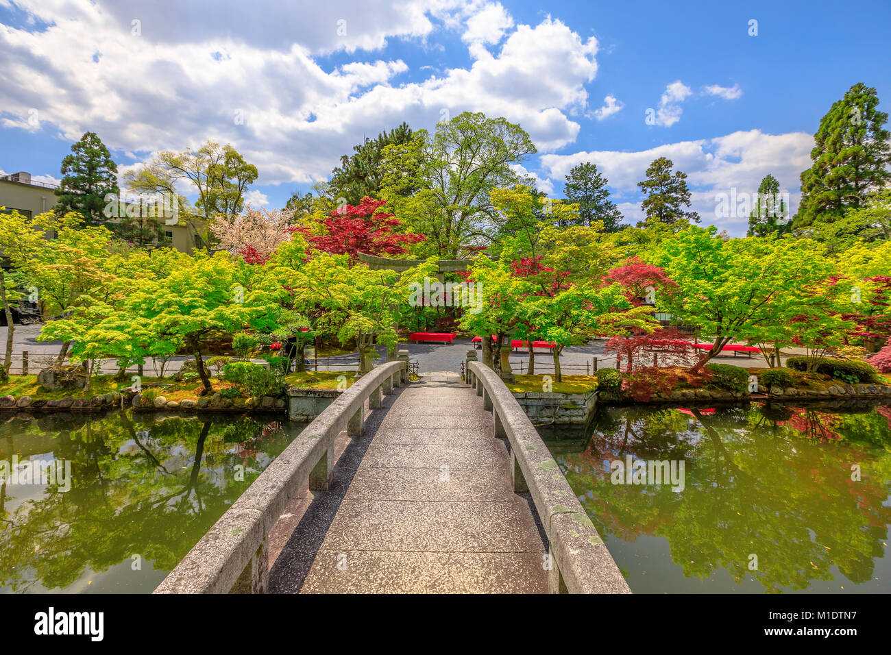 Zenrin-ji il ponte di pietra Foto Stock