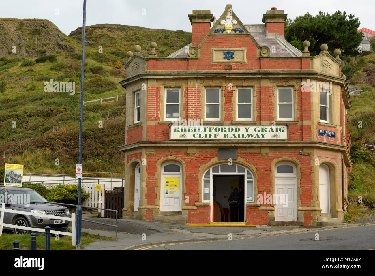 Aberystwyth Cliff stazione ferroviaria, Rheilffordd y Graig Foto Stock