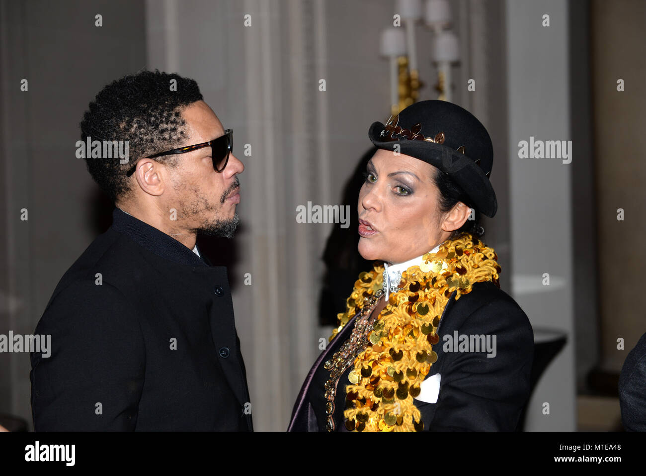 Gennaio 25th, 2018 - Parigi celebrità partecipare a "il premio Best Gala quarantesima edizione" al Four Seasons Hotel George V durante la settimana della moda di Parigi 201 Foto Stock