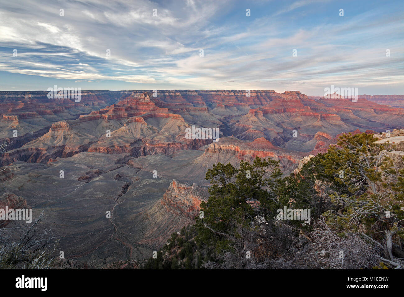 Dal punto Yaki Grand Canyon al tramonto Foto Stock