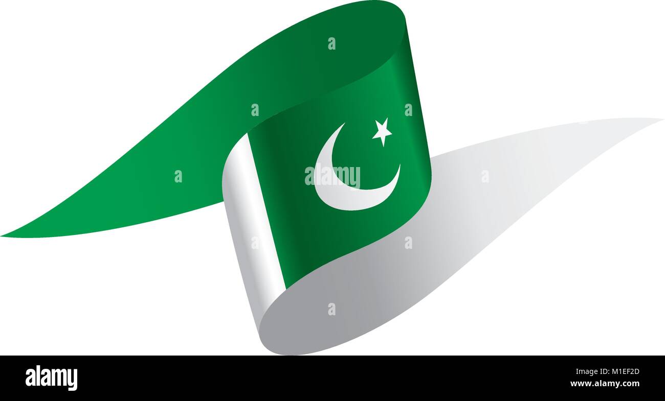 Il Pakistan bandiera, illustrazione vettoriale Illustrazione Vettoriale