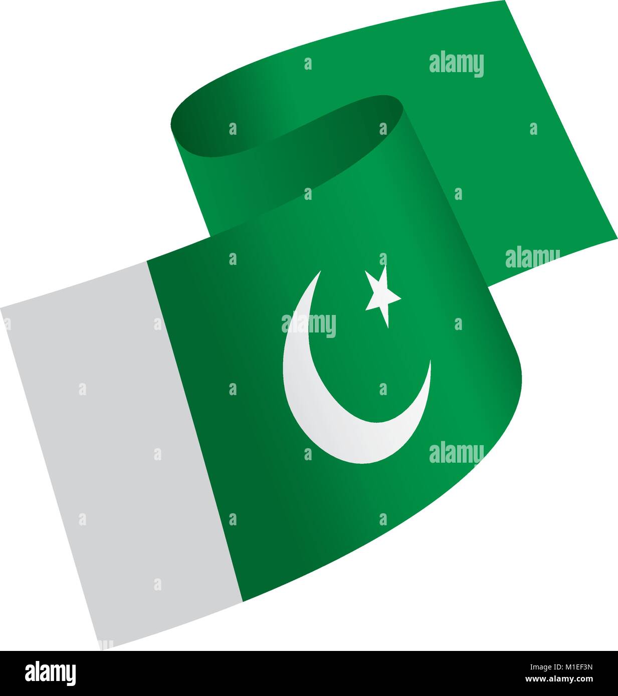 Il Pakistan bandiera, illustrazione vettoriale Illustrazione Vettoriale