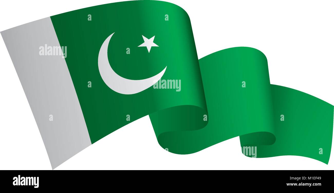 Il Pakistan bandiera, illustrazione vettoriale Illustrazione Vettoriale