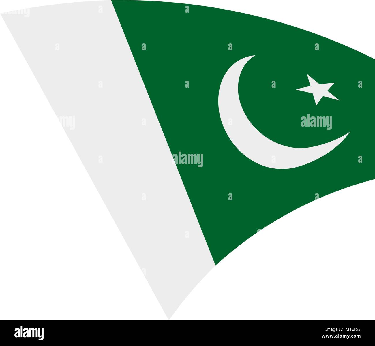 Il Pakistan bandiera, illustrazione vettoriale Illustrazione Vettoriale