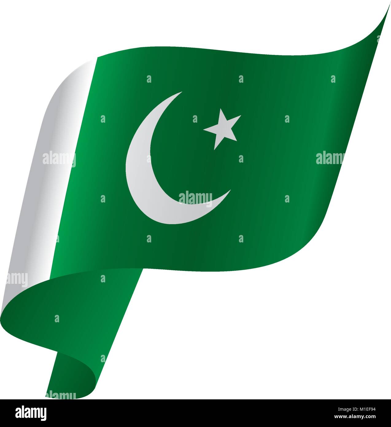 Il Pakistan bandiera, illustrazione vettoriale Illustrazione Vettoriale