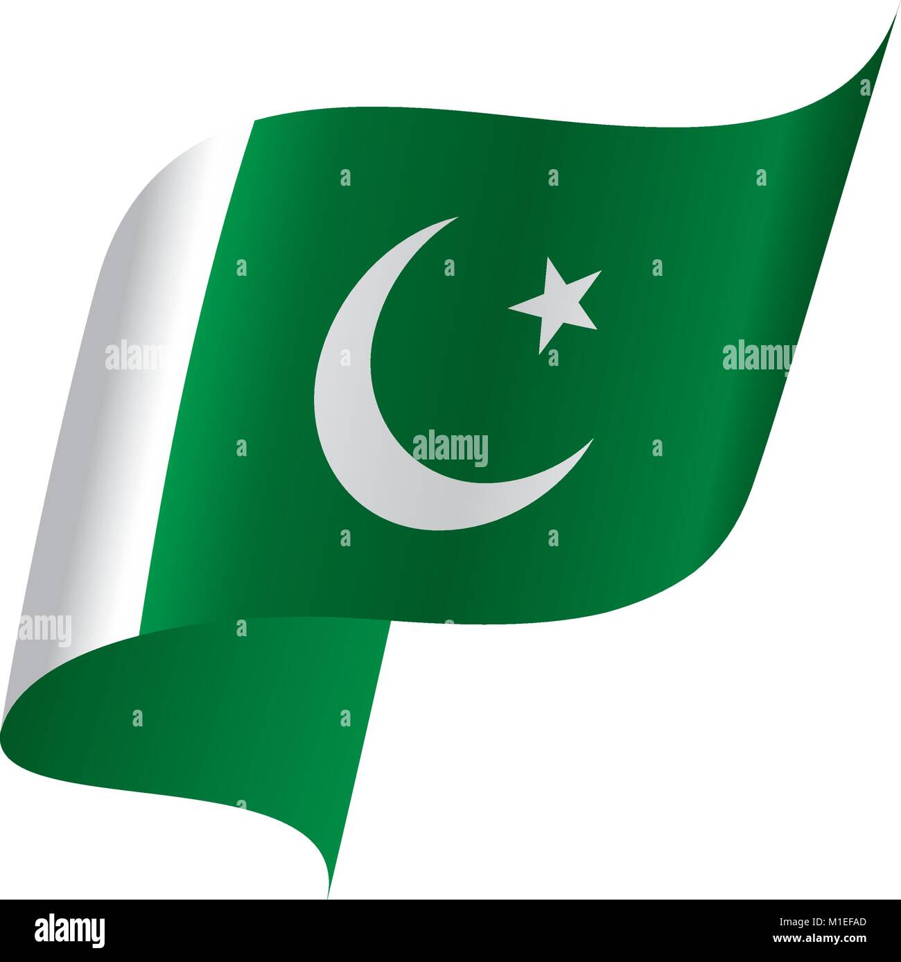 Il Pakistan bandiera, illustrazione vettoriale Illustrazione Vettoriale