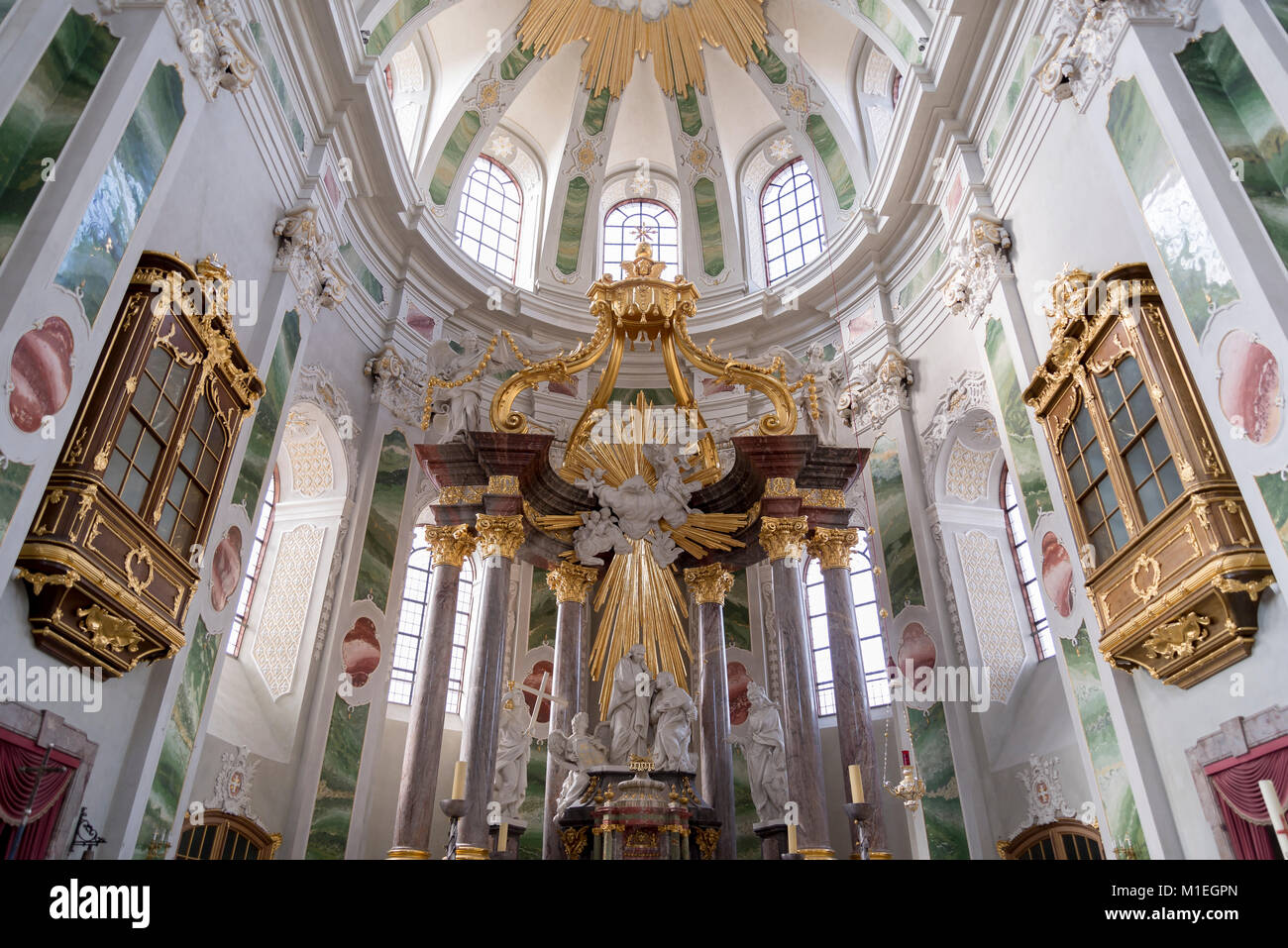 Mannheim, Jesuitenkirche Sant Ignazio und Franz Xaver ehemalige Hofkirche Foto Stock