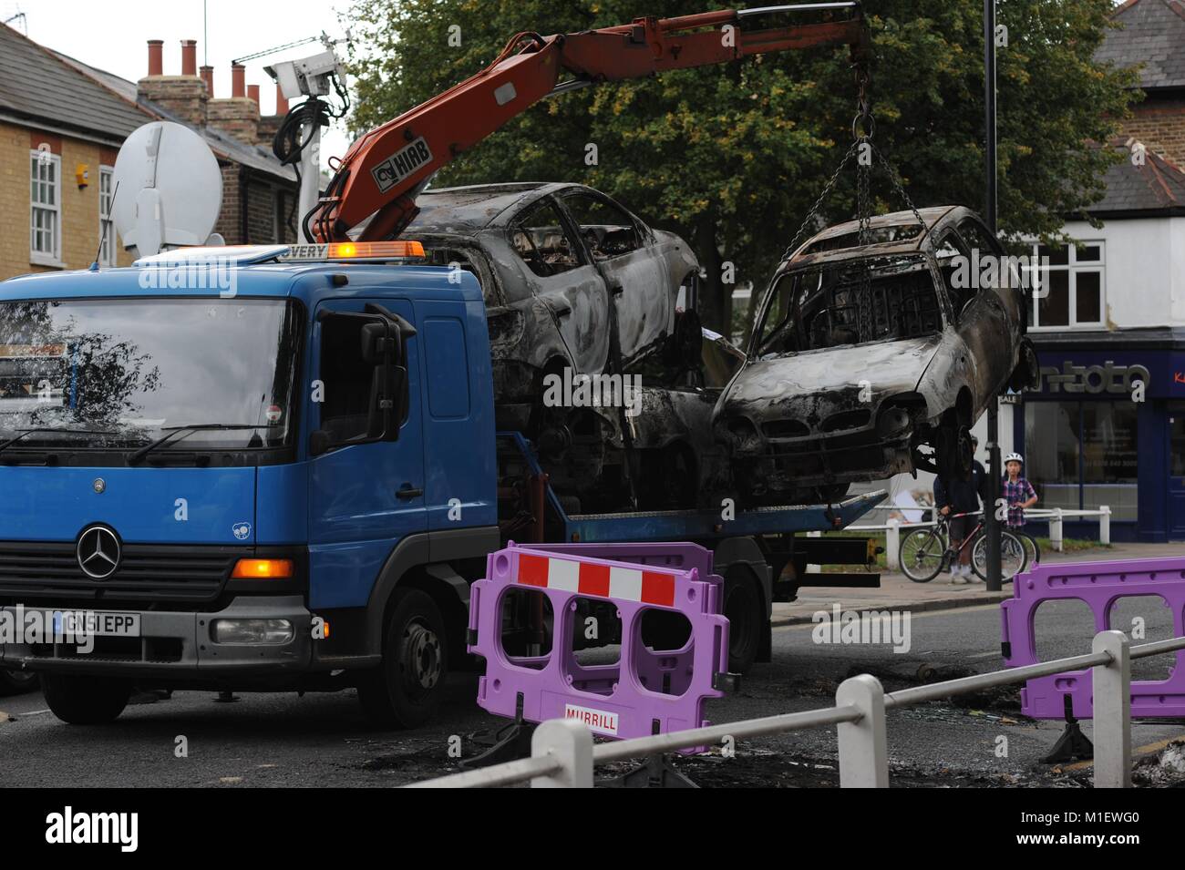 Londra tumulti, le conseguenze Foto Stock