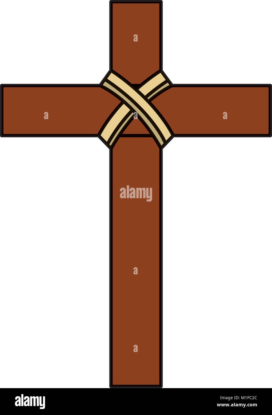 I religiosi croce di legno simbolo del cristianesimo Immagine e Vettoriale  - Alamy