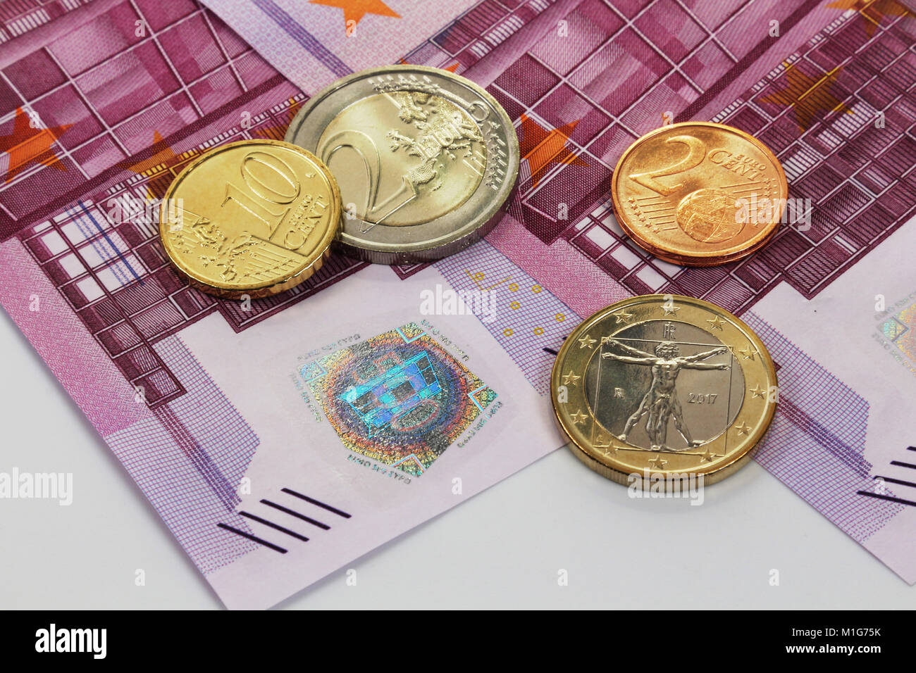 Euro 500, Banca Centrale Europea banconote Foto Stock