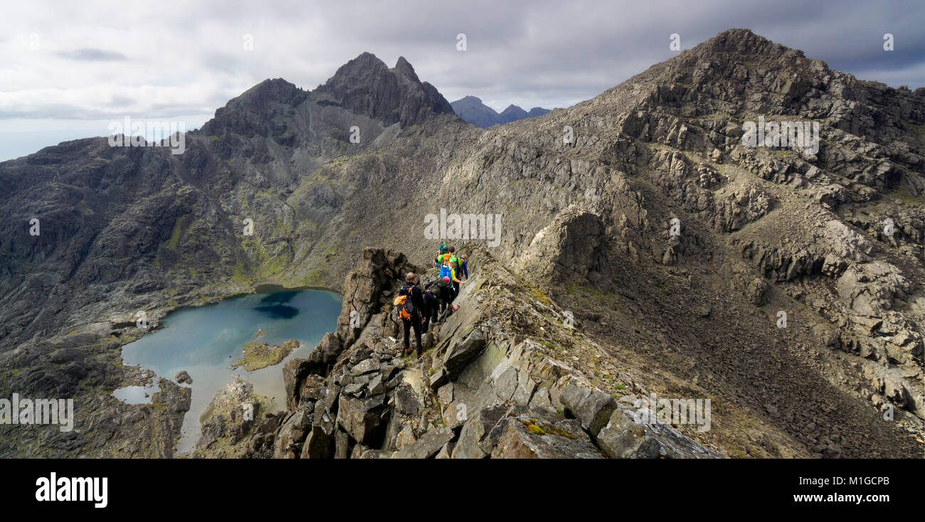 Sulla strada per Sgurr Alasdair Foto Stock