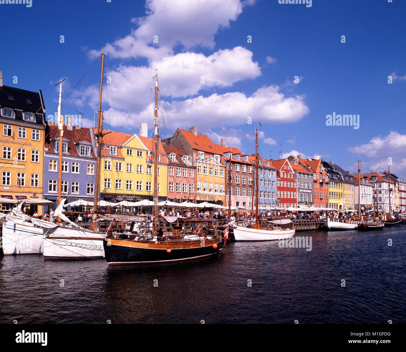 Nyhavn, Copenhagen, Danimarca Foto Stock