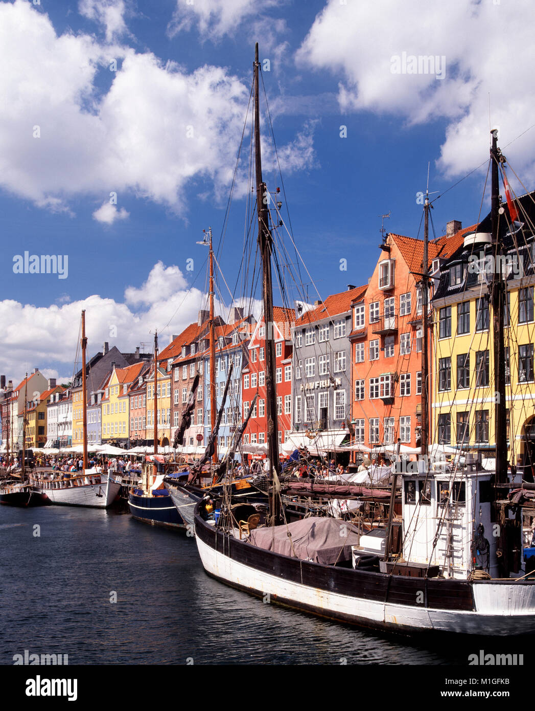 Nyhavn, Copenhagen, Danimarca Foto Stock