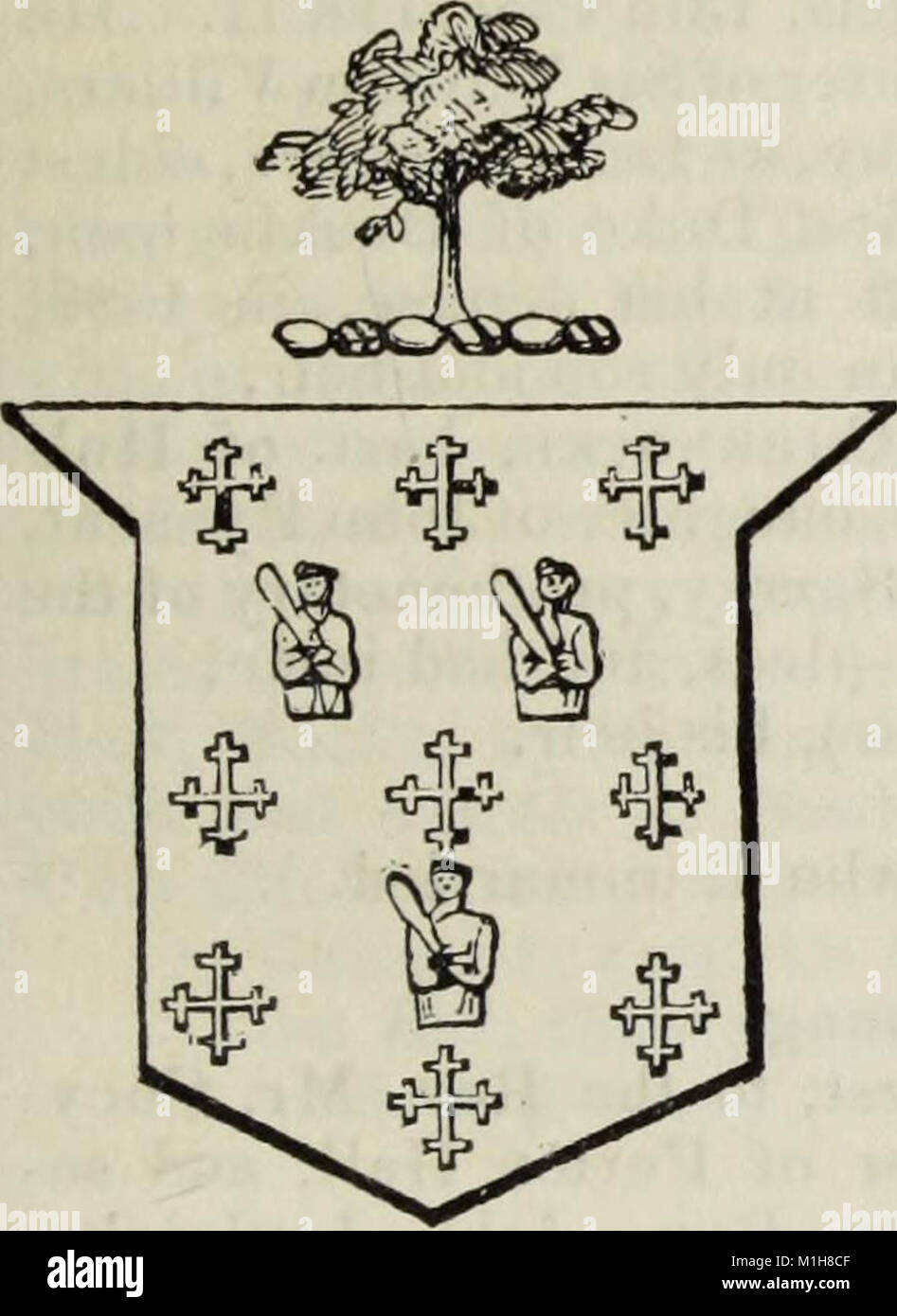 Un albero genealogico e araldico della storia dei popolani di Gran Bretagna e Irlanda godendo di possedimenti territoriali o di ufficiale di alto rango, ma uninvested con onori ereditari (1836) (14764161921) Foto Stock