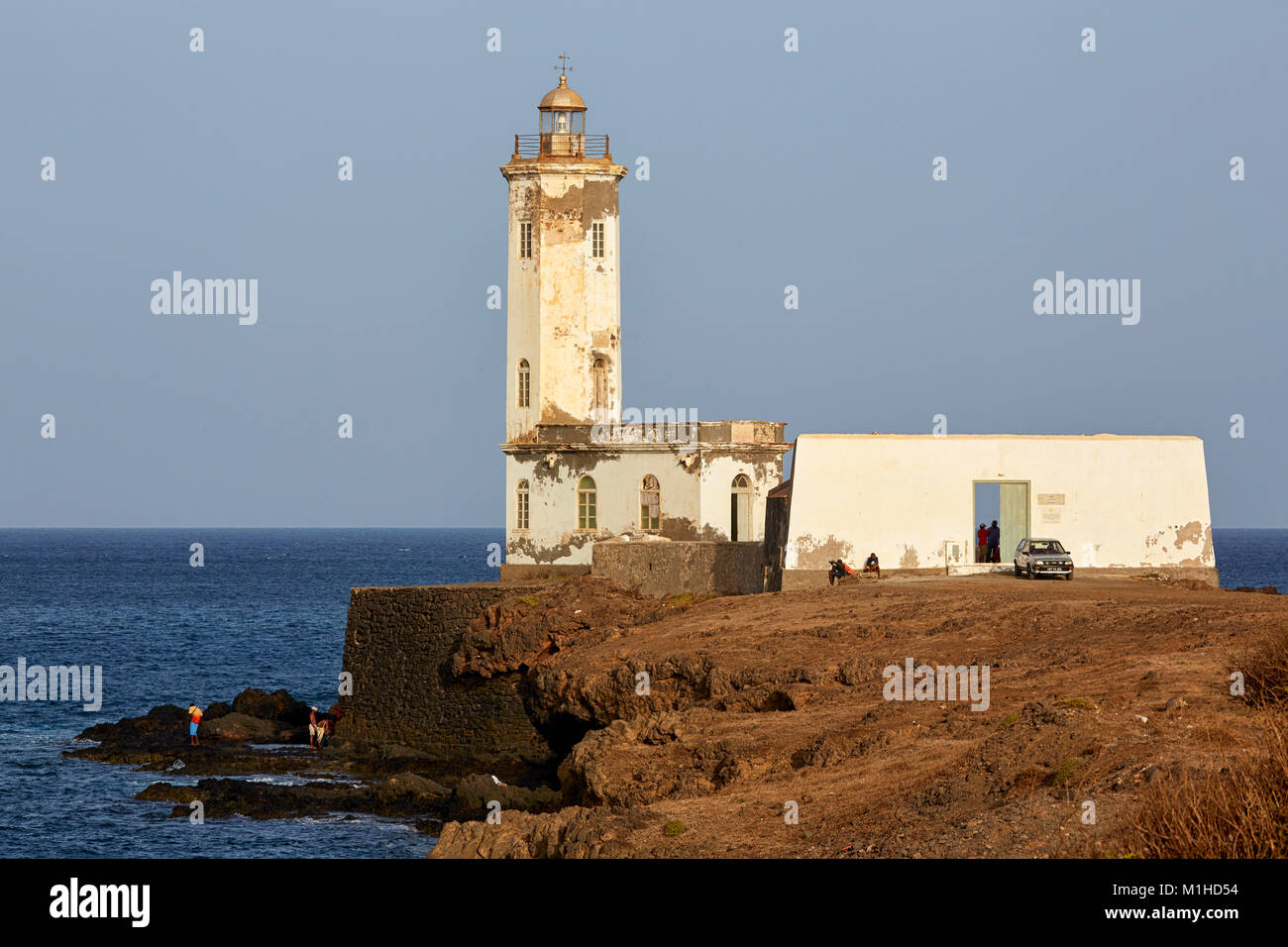 Dona Maria Pia faro, Praia, Santiago, Capo Verde Foto Stock