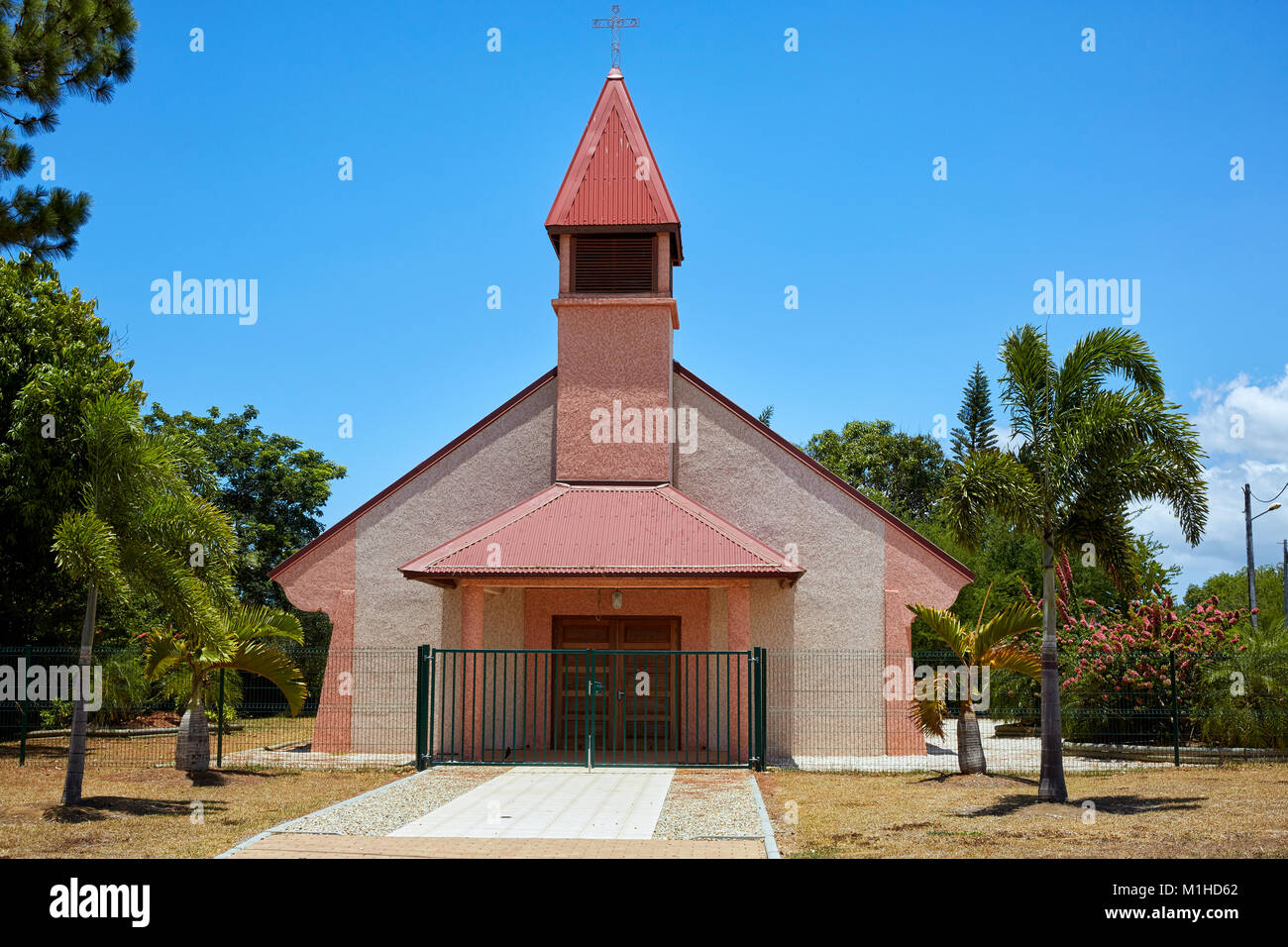 Boulouparis chiesa, Nuova Caledonia (Novelle-Caledonie) Foto Stock