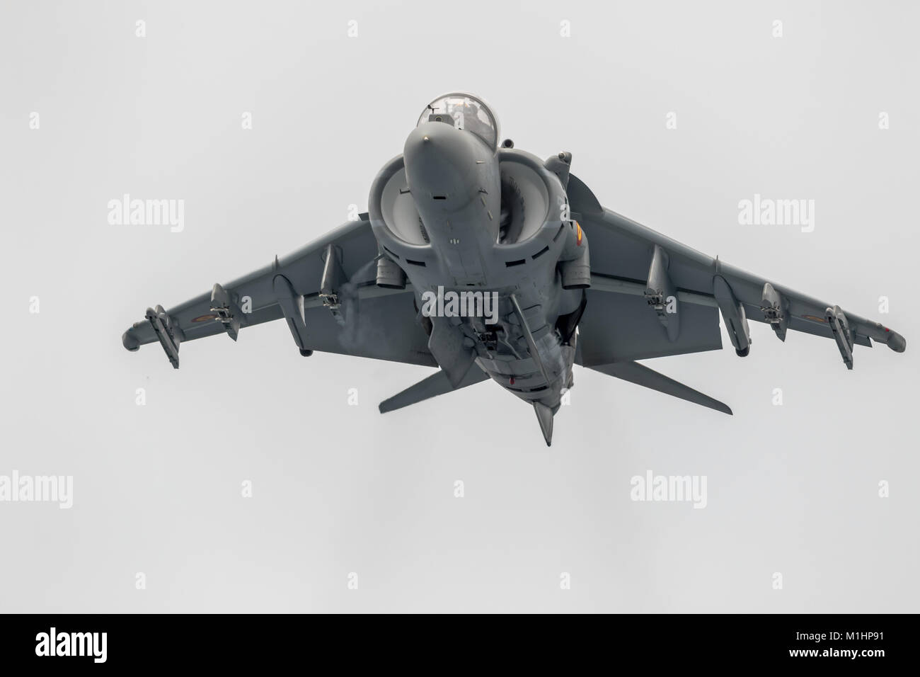 MOTRIL, Granada, SPAGNA-JUN 09: aerei AV-8B Harrier Plus prendendo parte a una mostra sul dodicesimo airshow internazionale di Motril giu 09, 2017, ho Foto Stock