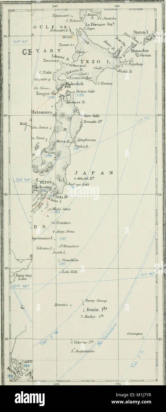 Una directory per la navigazione dell'arcipelago indiano, in Cina e in Giappone, da lo stretto di Malacca e Sunda, ed i passaggi a est di Java. A Canton, Shanghai, il Mar Giallo e il Giappone, con (14577456149) Foto Stock