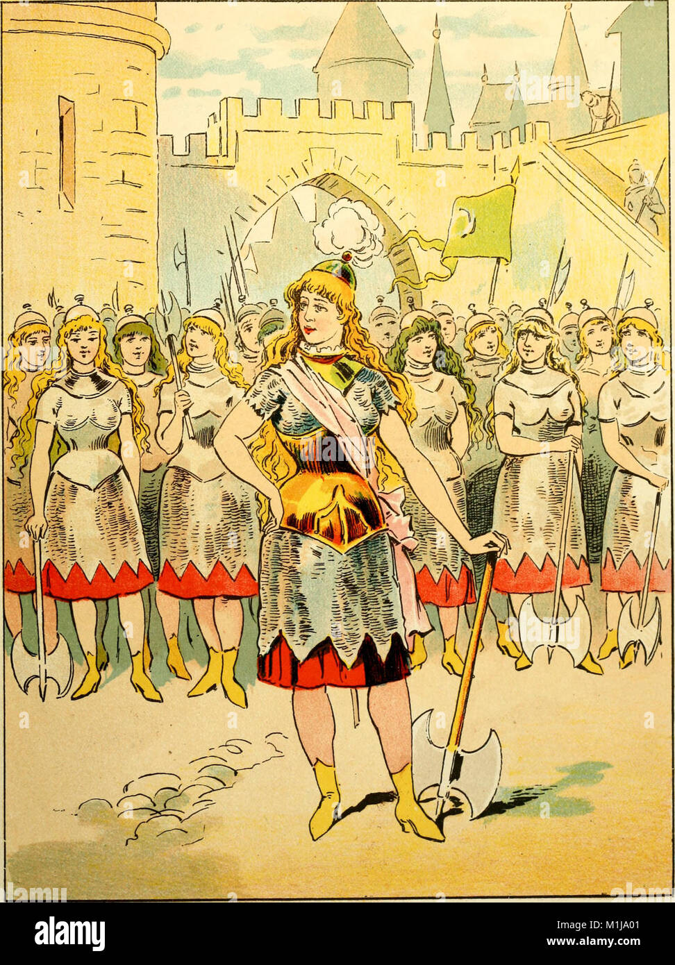 Questo lavoro del 1885 è una parodia umoristica dell'opera comica di Gilbert e Sullivan "Princess Ida", che presenta una versione satirica dei temi dell'opera originale, con esagerazione comica e giochi di parole. Foto Stock