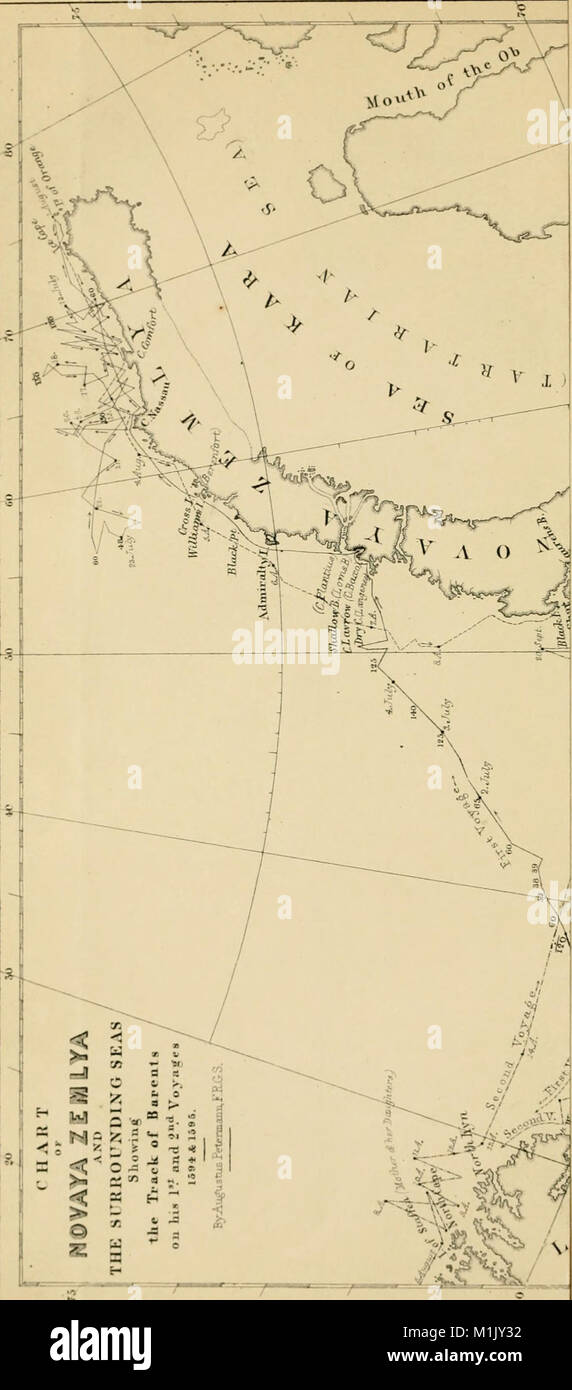 Questo resoconto del 1853 descrive in dettaglio i viaggi olandesi verso Cathay e la Cina tra il 1594 e il 1596, esplorando le loro rotte di navigazione, gli incontri e le esperienze in Oriente durante l'era dell'esplorazione. Foto Stock