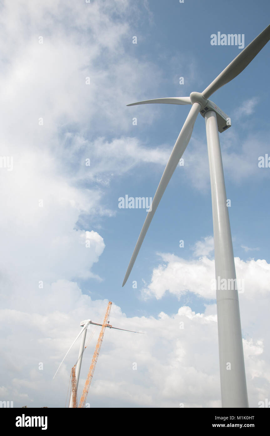 SIDENRENG RAPPANG, Indonesia. Sidrap Wind Farm, la prima utility scale wind farm in Indonesia. Foto Stock