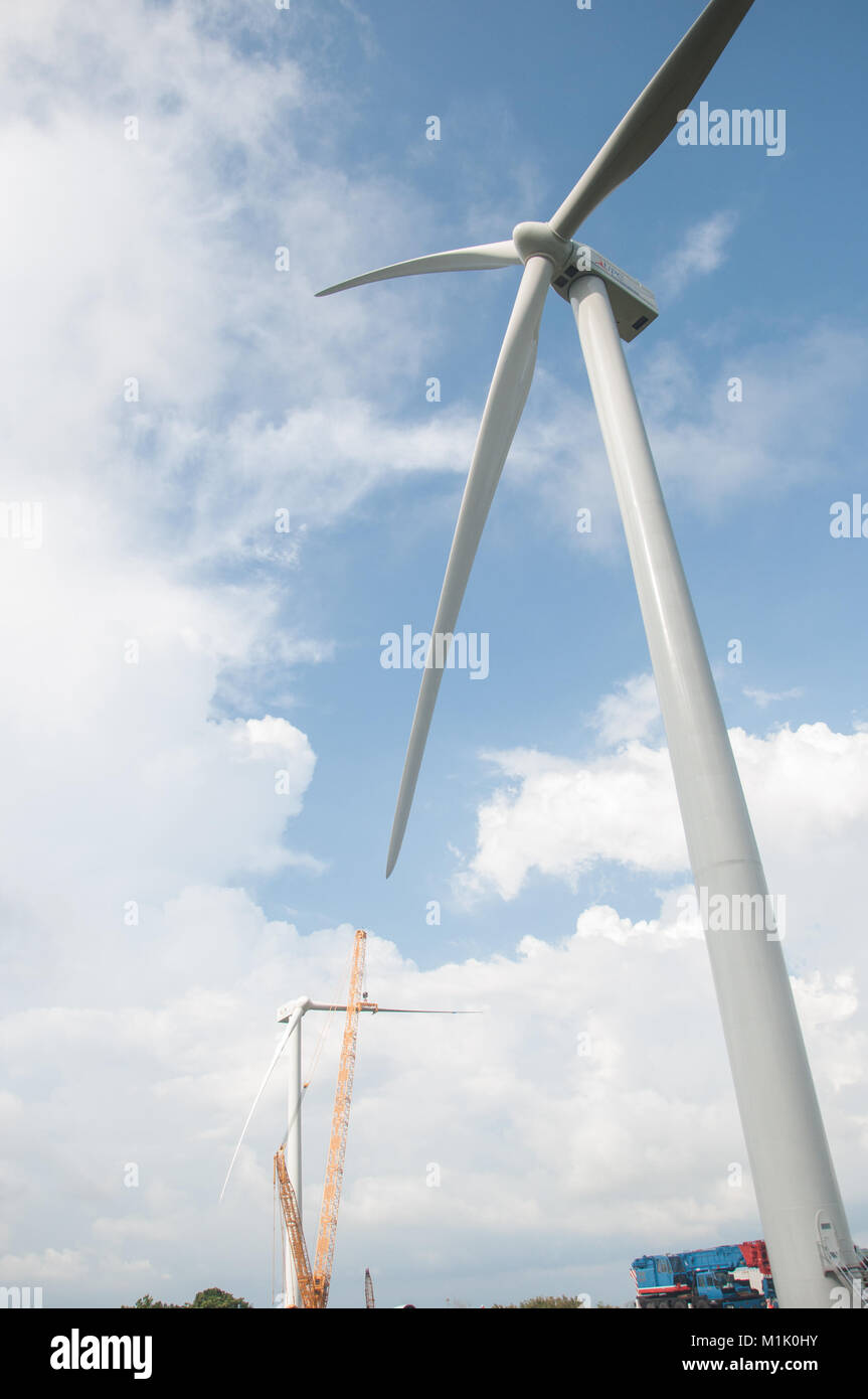SIDENRENG RAPPANG, Indonesia. Sidrap Wind Farm, la prima utility scale wind farm in Indonesia. Foto Stock