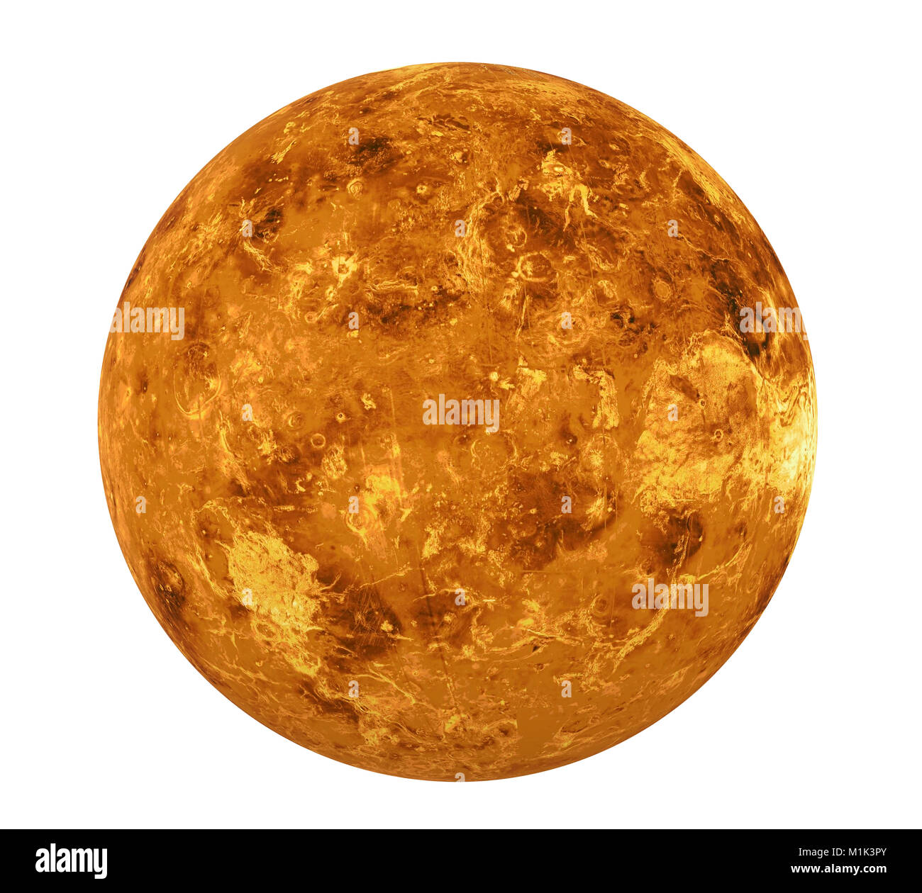 Pianeta Venere isolato (elementi di questa immagine fornita da NASA) Foto Stock