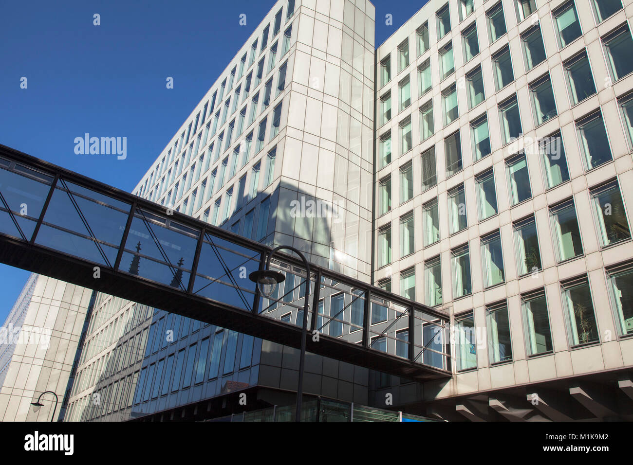 Germania, Colonia, l'edificio Vierscheibenhaus del Westdeutscher Rundfunk o tedesco occidentale di Colonia di radiodiffusione, un pubblico tedesco-broadcasting instit Foto Stock