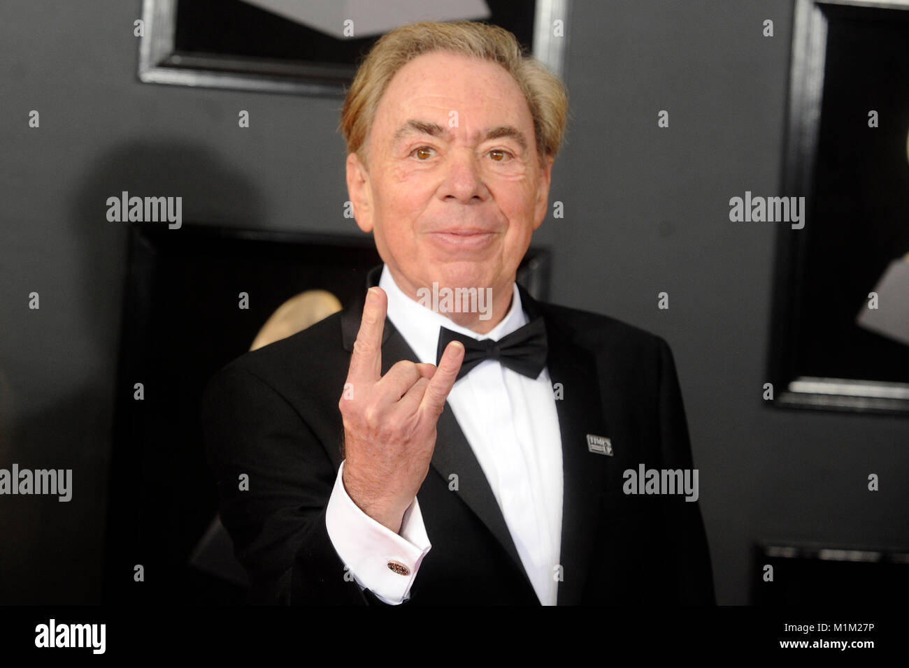 Andrew Lloyd Webber assiste il sessantesimo Annual Grammy Awards 2018 al Madison Square Garden a gennaio 28, 2018 a New York City. Foto Stock