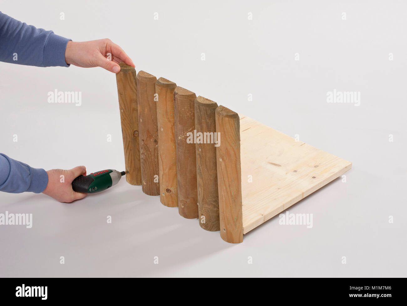 La cavia, cavie. Istruzioni di montaggio per un selfmade casa cavie. Germania Foto Stock