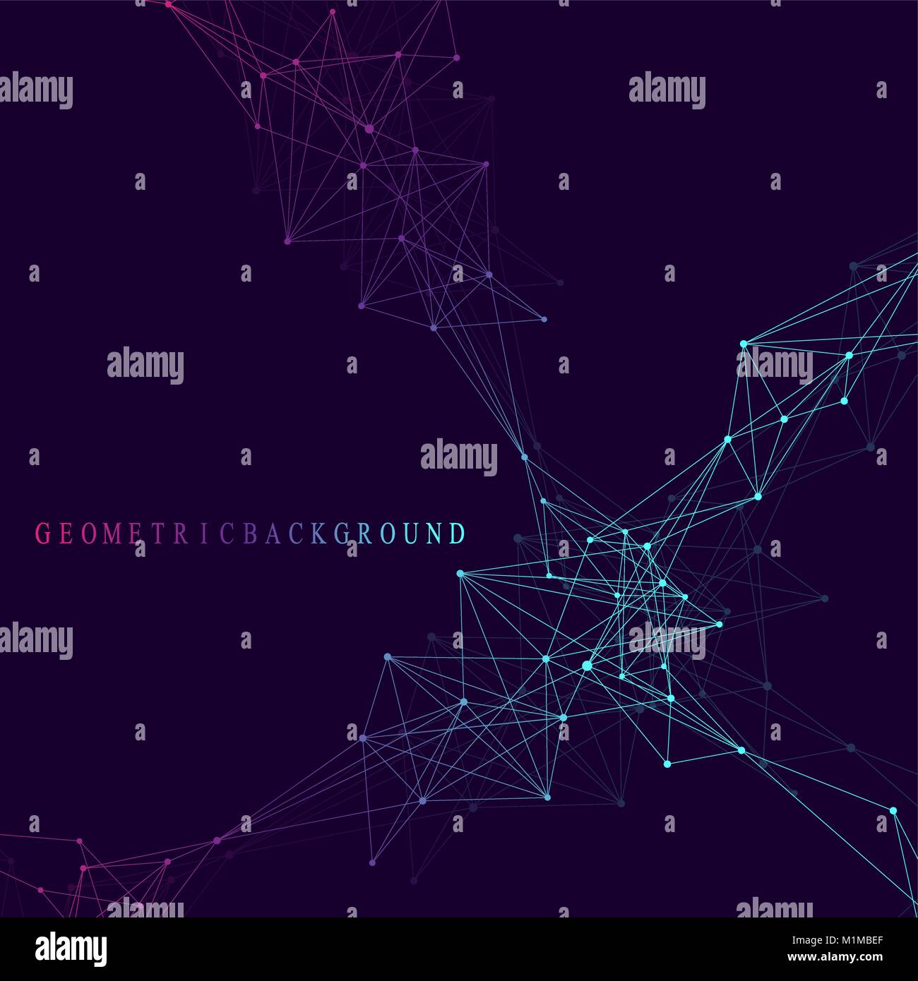 Rete globale di connessione. Rete e grande per la visualizzazione di dati sullo sfondo. Global business. Illustrazione Vettoriale. Illustrazione Vettoriale