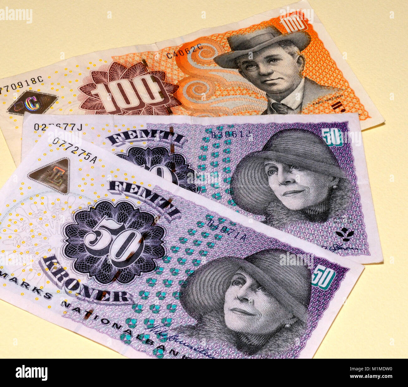 Danimarca Kroner valuta Banconote Foto Stock