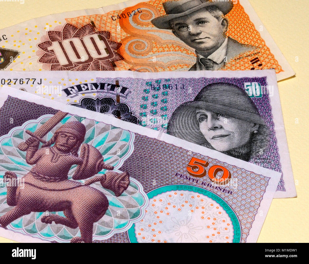 Danimarca Kroner valuta Banconote Foto Stock