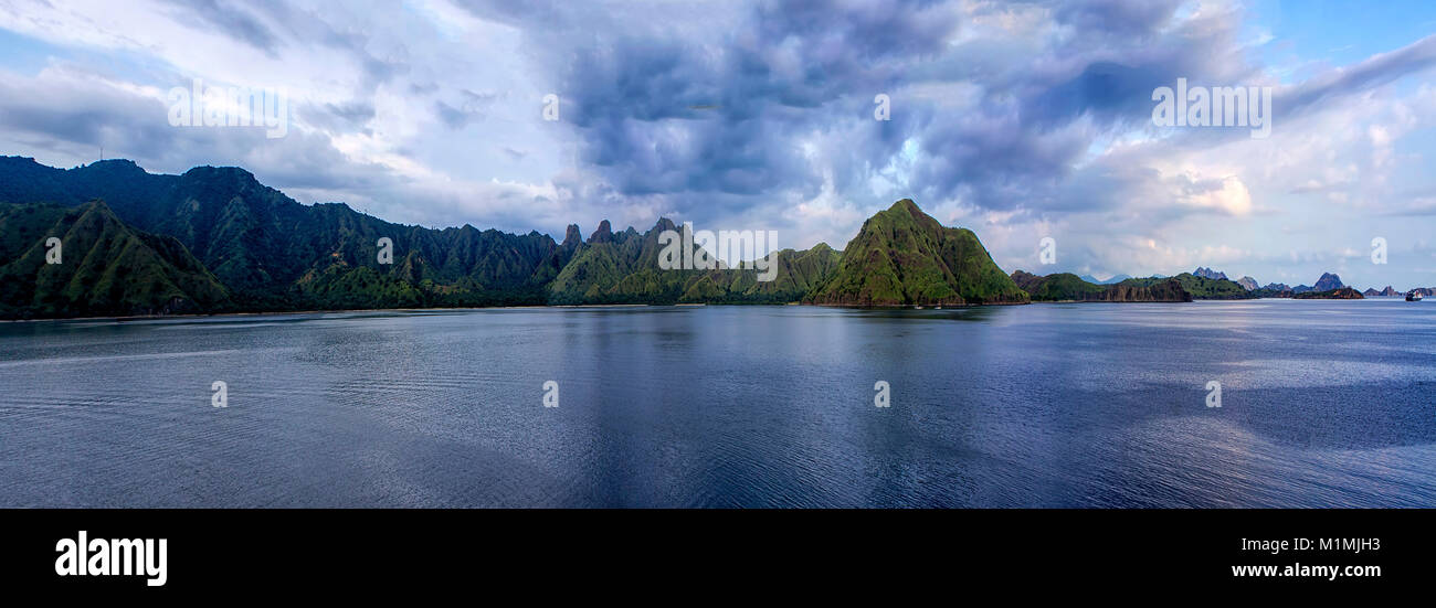 Paesaggio dell'isola, Flores, Indonesia Foto Stock